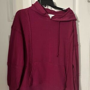 Time and tru pink hooded sweater